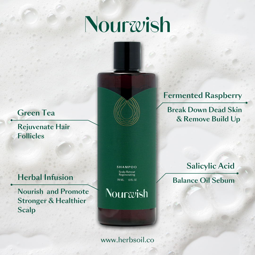 Nourwish Scalp Retreat Regenerating Shampoo (For Oily Scalp)