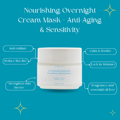 Nourishing Overnight Cream Mask - Anti-Aging & Sensitivity